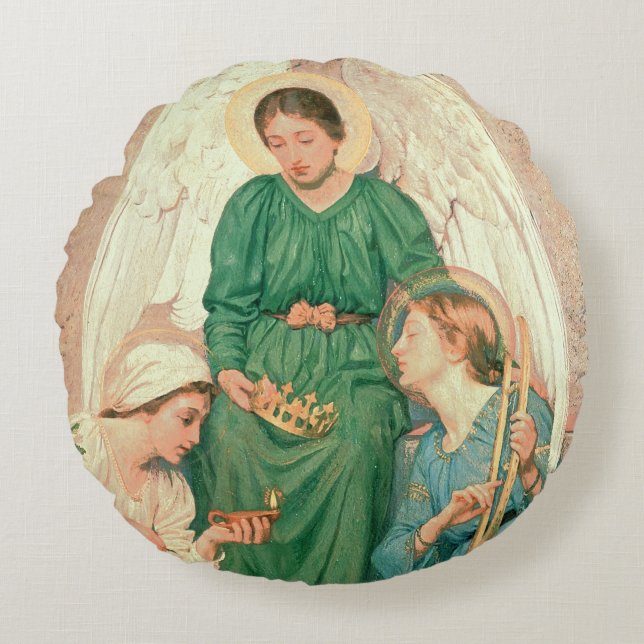Faith, Hope and Love Round Pillow (Front)