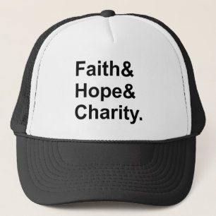 Faith Hope Charity Christian Martyred Saints Trucker Hat