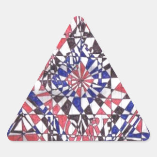 Faith, Hope, Charity, Love Products Triangle Sticker