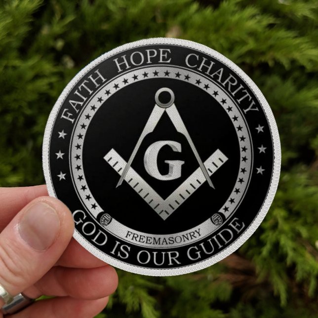 Faith, Hope, Charity Silver Freemason Brotherhood  Patch (Creator Uploaded)