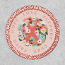 Faith Hope Cure Breast Cancer Ribbon & Florals Patch