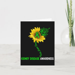 Faith Hope Cure Kidney Disease Sunflower Puzzle Pi Card