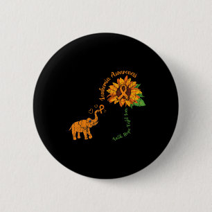 Faith Hope Fight Love Leukemia Awareness Ribbon Gr Button