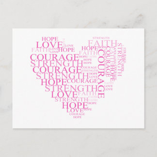 Faith Hope Heart Postcard
