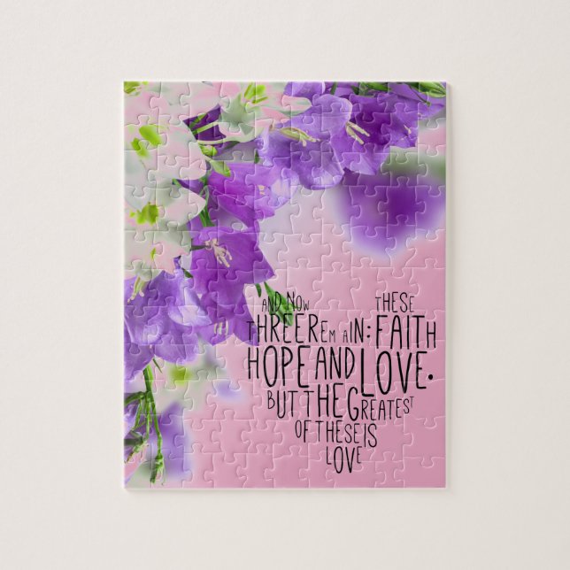 Faith Hope Love 1 Corinthians 13:13 Jigsaw Puzzle (Vertical)