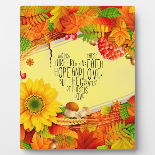 Faith Hope Love 1 Corinthians 1313 Plaque