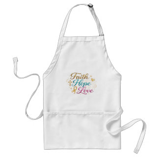 Faith Hope Love Adult Apron