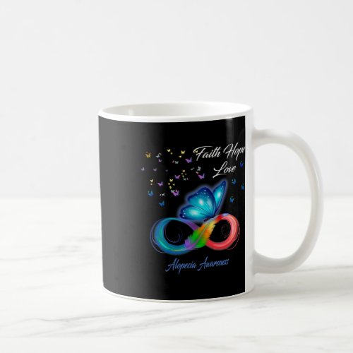 Faith Hope Love Alopecia Awareness 1  Coffee Mug