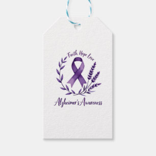 Faith Hope Love Alzheimer's Awareness Dragonfly (1 Gift Tags