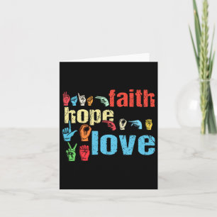 Faith Hope Love American Sign Language Christian E Card