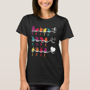 Faith Hope Love ASL American Sign Language Communi T-Shirt