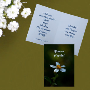 Faith Hope Love Bible Verse Card