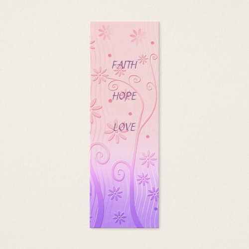 Faith Hope Love - Bookmark Business Card Templates
