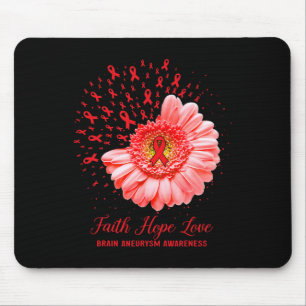 Faith Hope Love Brain Aneurysm Awareness Survivor  Mouse Pad