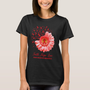 Faith Hope Love Brain Aneurysm Awareness Survivor T-Shirt