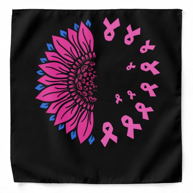 Faith Hope Love Breast Cancer Awareness Bandana (Front)