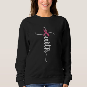 Faith Hope Love Breast Cancer Awareness Christian Sweatshirt