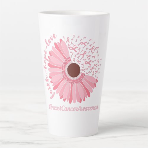 Faith Hope Love _ Breast Cancer Awareness Latte Mug