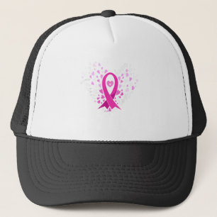 Faith Hope Love Breast Cancer Awareness Pink Ribbo Trucker Hat