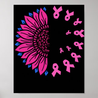 Faith Hope Love Breast Cancer Awareness Poster
