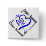 Faith Hope Love Butterfly - ALS Awareness Button