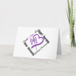 Faith Hope Love Butterfly — Epilepsy Awareness Card