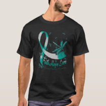 Faith Hope Love Cervical Cancer Awareness Dragonfl T-Shirt