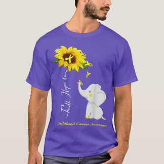 Faith Hope Love Childhood Cancer Awareness 1651 T-Shirt