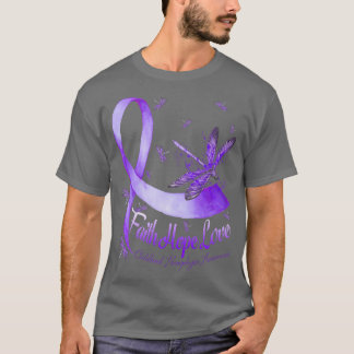Faith Hope Love Childhood Hemiplegia Awareness Dra T-Shirt