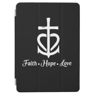 Faith Hope Love Cross Anchor Heart Jesus iPad Air Cover
