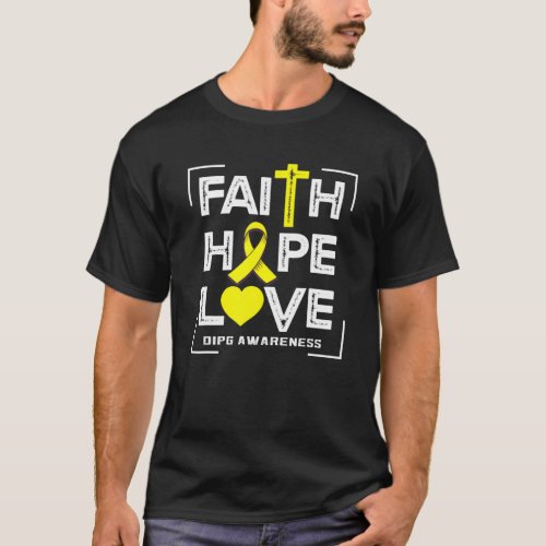 Faith Hope Love DIPG Awareness T_Shirt