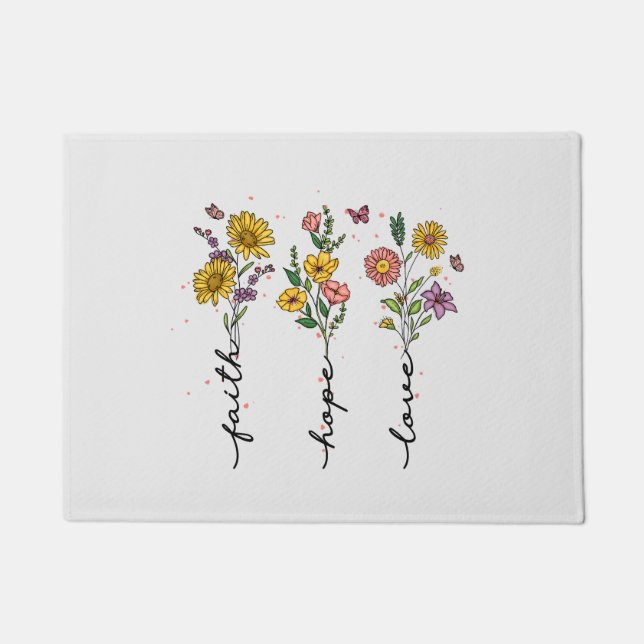Faith-Hope-Love Doormat (Front)