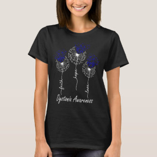 Faith Hope Love Dystonia Awareness T-Shirt