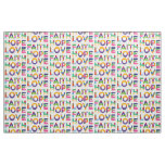 Faith Hope Love Fabric