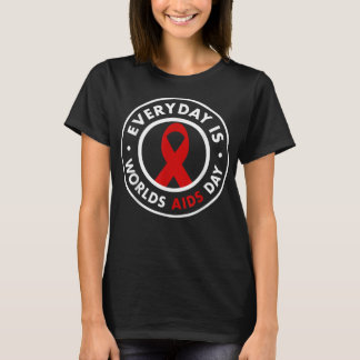 Faith Hope Love Fight Against HIV World Aids Day G T-Shirt