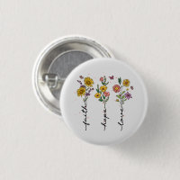 Faith Hope Love - Floral Inspirational