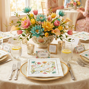 Faith Hope Love floral Napkins