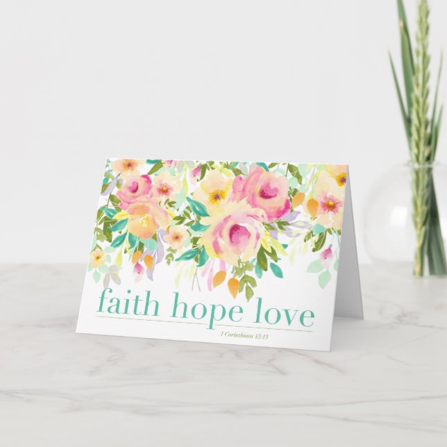 Faith Hope Love | Greeting Card (Front)