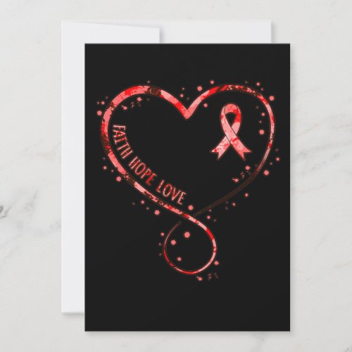 Faith Hope Love Heart Disease Awareness Survivor G Thank You Card