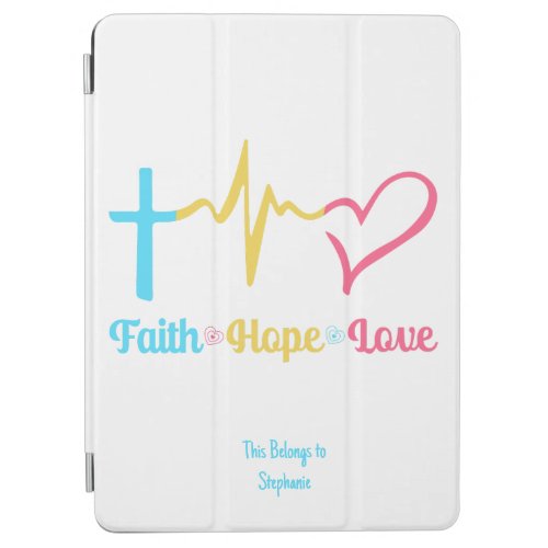 Faith Hope Love Hearts   iPad Air Cover