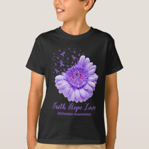 Faith Hope Love Heimerheimer Awareness Gifts  T-Shirt
