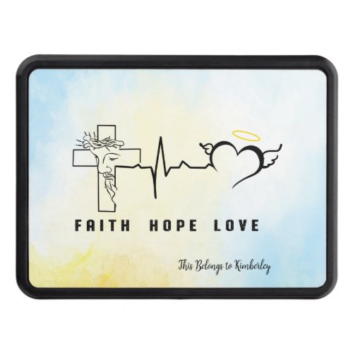 Faith Hope Love  Hitch Cover
