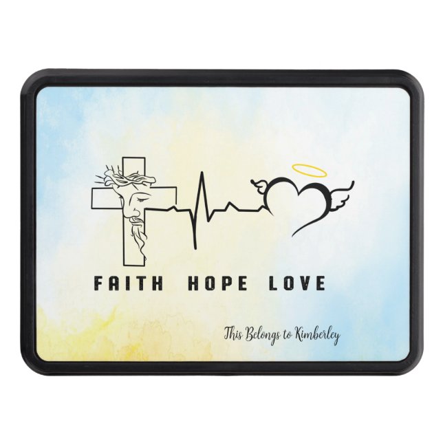 Faith Hope Love  Hitch Cover (Front)