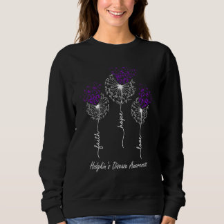 Faith Hope Love Hodgkinu2019s Disease Awareness Sweatshirt