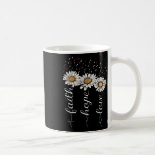 Faith Hope Love In Jesus Christian With Sunflower Coffee Mug