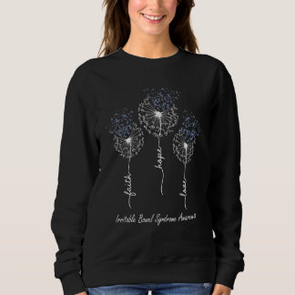 Faith Hope Love Irritable Bowel Syndrome Awareness Sweatshirt
