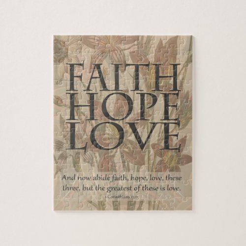 FaithHopeLove Jigsaw Puzzle