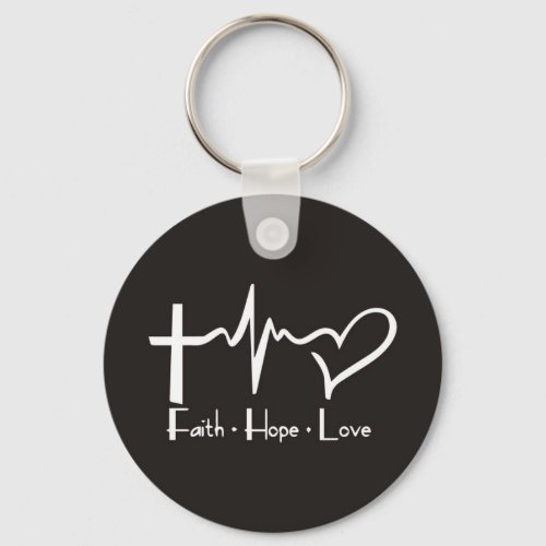 Faith Hope Love Keychain