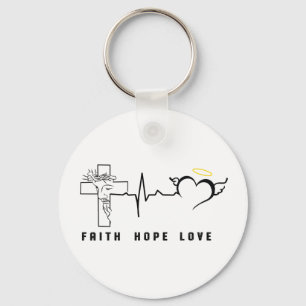 FAITH HOPE LOVE KEYCHAIN