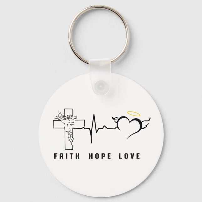 FAITH HOPE LOVE     KEYCHAIN (Front)